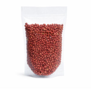 Raw Rayalaseema red peanuts with distinctive reddish skin from Andhra Pradesh.