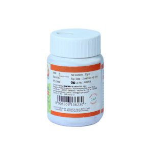 Premium Dantha Manjan Ayurvedic tooth powder jar by Nativus Farms for oral health.