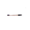 Adult bamboo toothbrush with grey charcoal bristles on a white background.