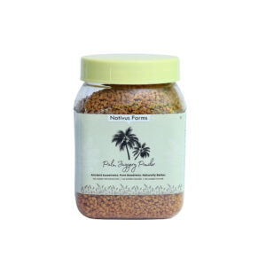 250g jar of Nativus Farms Palm Jaggery Powder