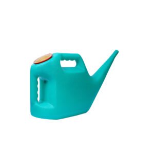 Nativus Farms Premium 5L Garden Watering Can in vibrant green with detachable rose nozzle.