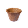 A 6-inch biodegradable Coir Pot from Nativus Farms showing natural coconut fiber texture