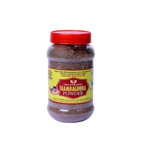 Taamragoura Ayurvedic dishwash powder packaging with Malnadu Gidda cow illustration.