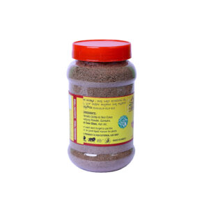 Infographic showing cow dung powder, gomutra, and desi ghee ingredients.