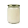 Nativus Farms A2 Buffalo Desi Ghee 500ml glass jar displaying granular white texture made in Rann of Kutch
