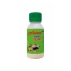 Nativus Farms Uttareni Ayurvedic Tooth Powder 25g jar on a rustic wooden surface